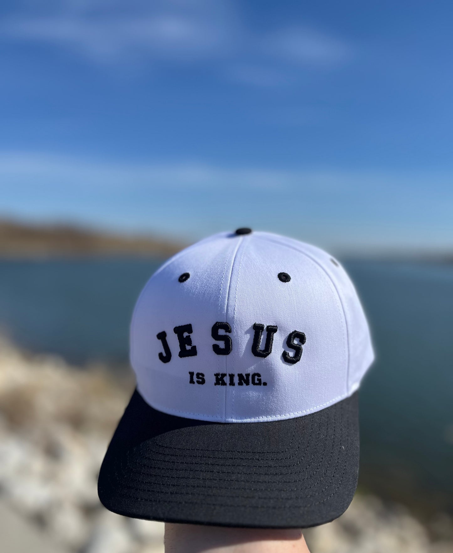 “JESUS IS KING.” Hat