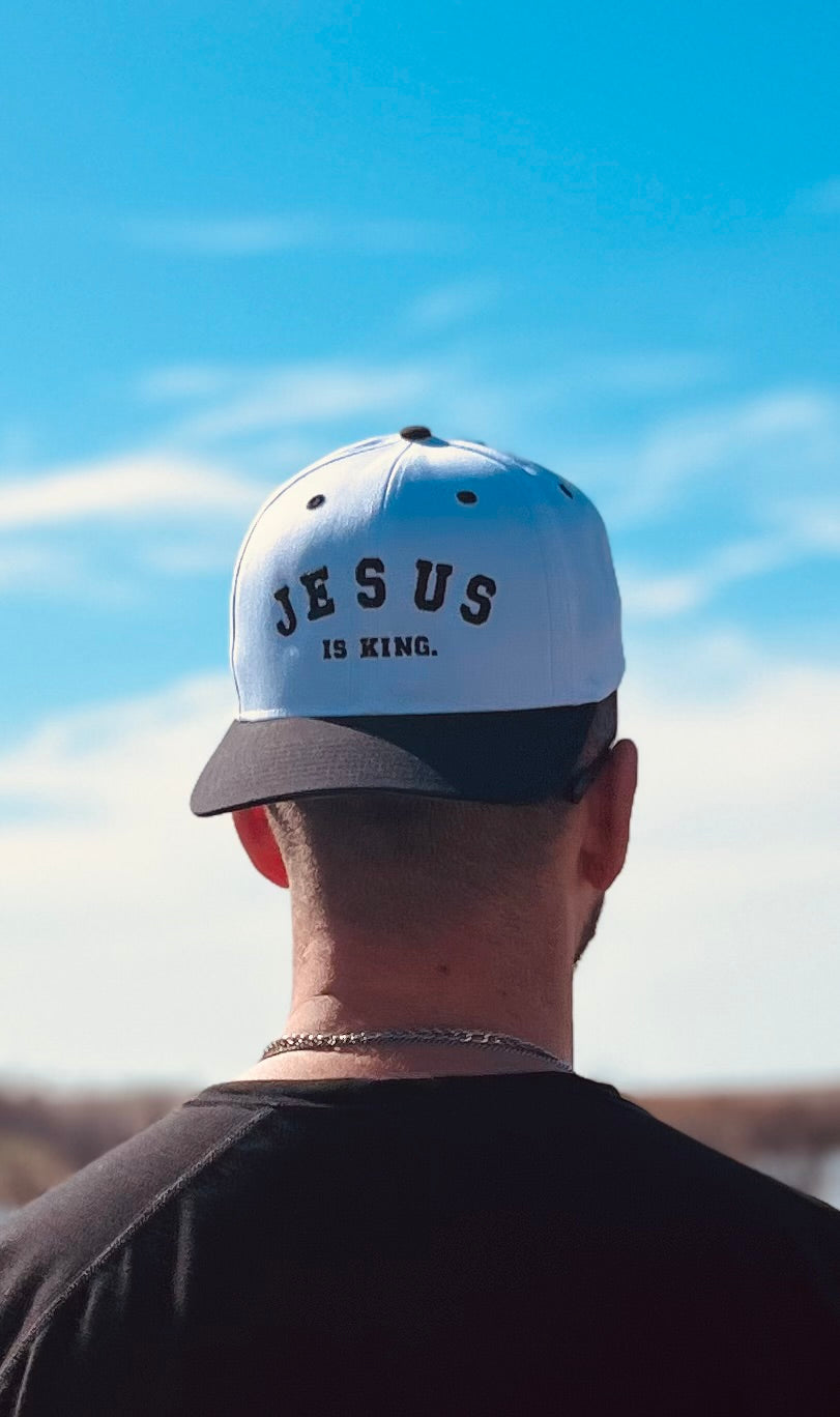 “JESUS IS KING.” Hat