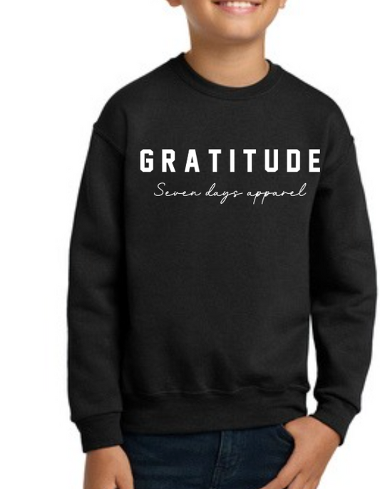 Youth Sweatshirt “GRATITUDE” - Black